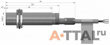 Индуктивный датчик  ДПА-М18-76С-1110-Н.Ех фото 4