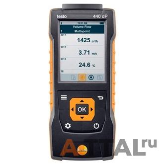 Testo 440dP. Прибор для измерения скорости воздуха фото